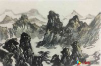 中国美术学院美术考级山水考级九级(高级)示范图