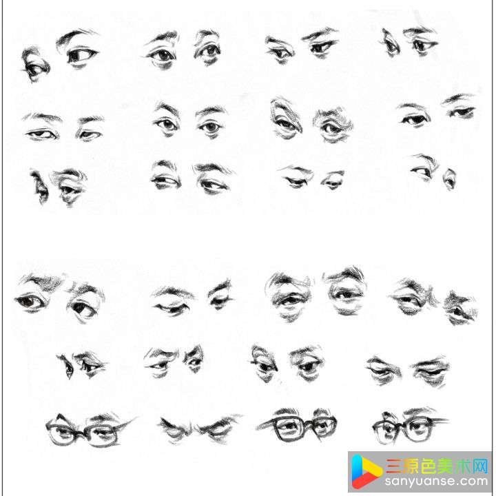 素描五官画法之眼睛的画法 素描五官画法之眼睛的画法