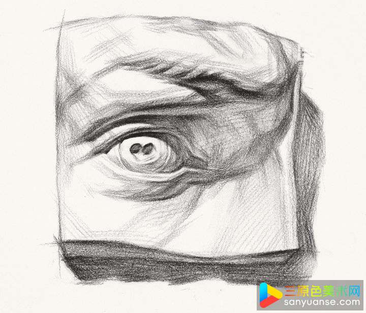 素描五官画法之眼睛的画法 素描五官画法之眼睛的画法