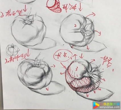 素描水果怎么画？水果画法！