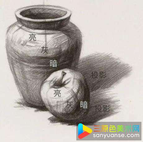 【陶罐】色彩静物教程，静物调色基础教程