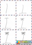 超简单椰子树简笔画画法