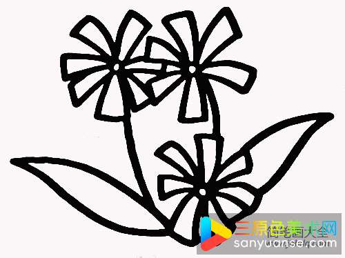 兰花简笔画画法
