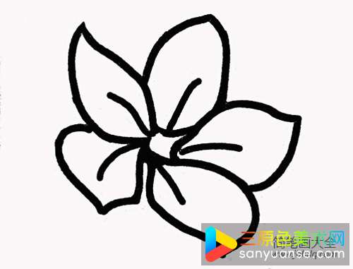 樱花简笔画画法