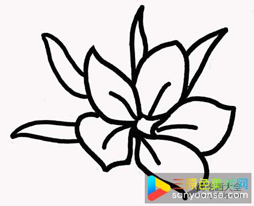 樱花简笔画画法