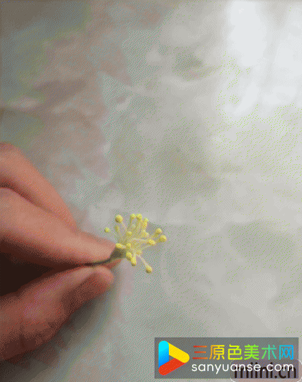 树脂粘土海棠花制作教程