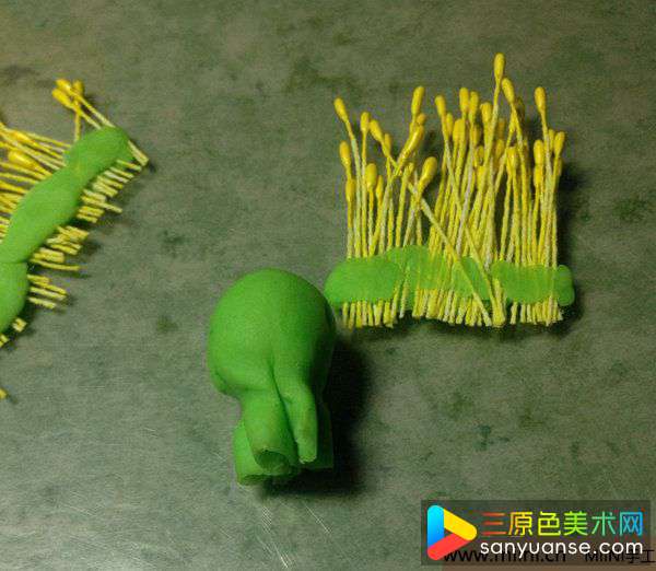 软陶牡丹花 第2步