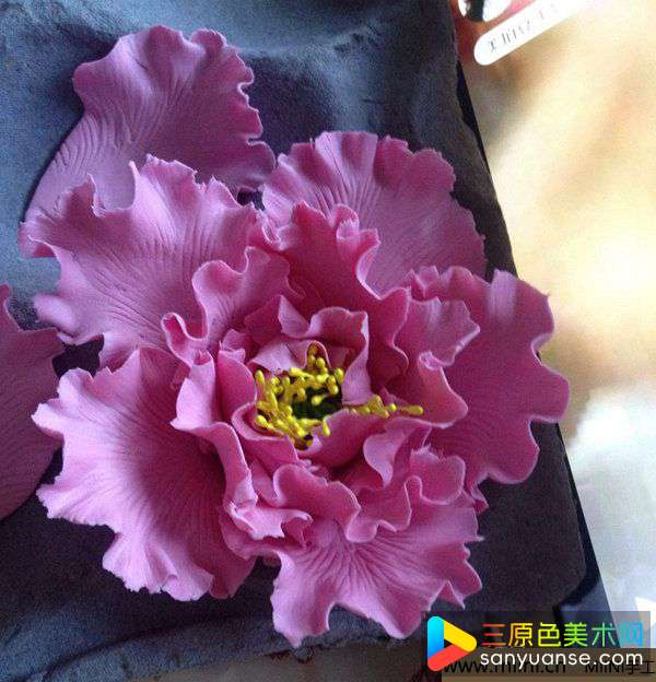 软陶牡丹花 第13步