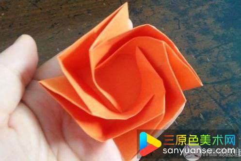 玫瑰花盒子的折纸步骤_玫瑰花盒子折纸教程