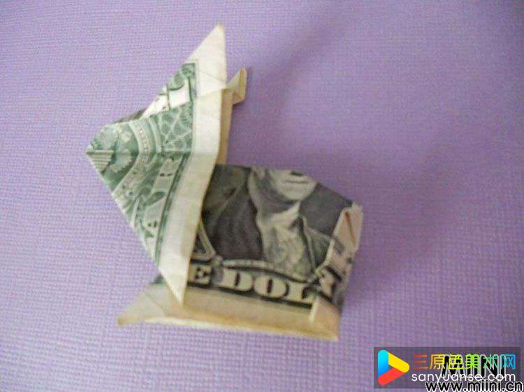 纸钱兔子折纸 怎么用美元折兔子?