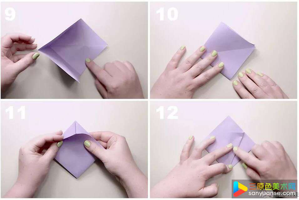 传统纸百合怎么折 手工折叠百合花