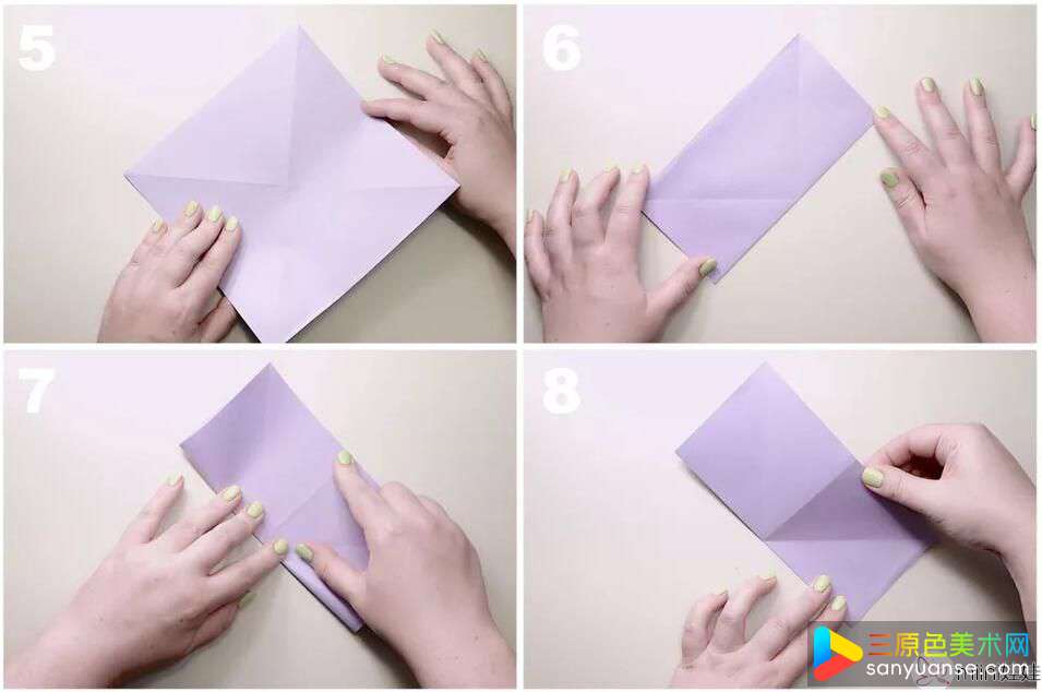 传统纸百合怎么折 手工折叠百合花
