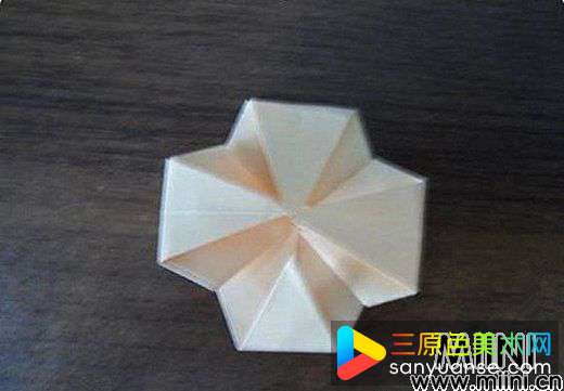 简单玫瑰花的折法7