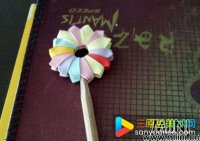 儿童折纸，简单的棒棒糖步骤教程