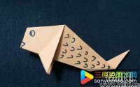 儿童折纸简单鲤鱼步骤教程