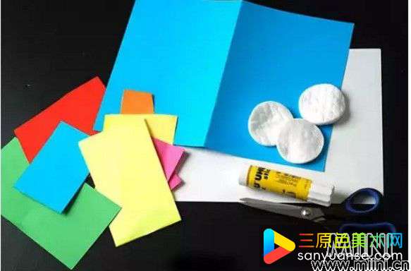 卡纸手工教学,爱心雨制作教程