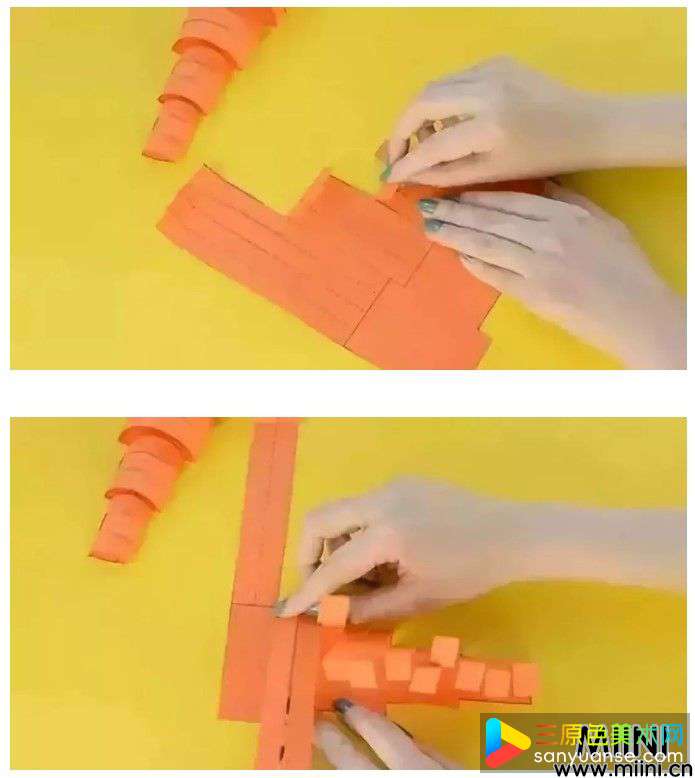 幼儿园手工制作,卡纸胡萝卜教程