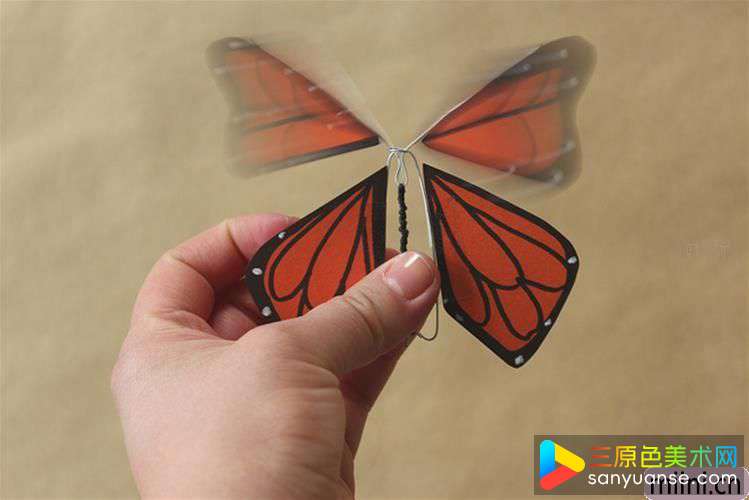 教你折纸会飞的纸蝴蝶手工DIY制作步骤图解