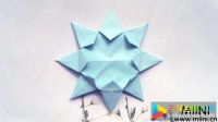 教大家做一款简单的折纸太阳