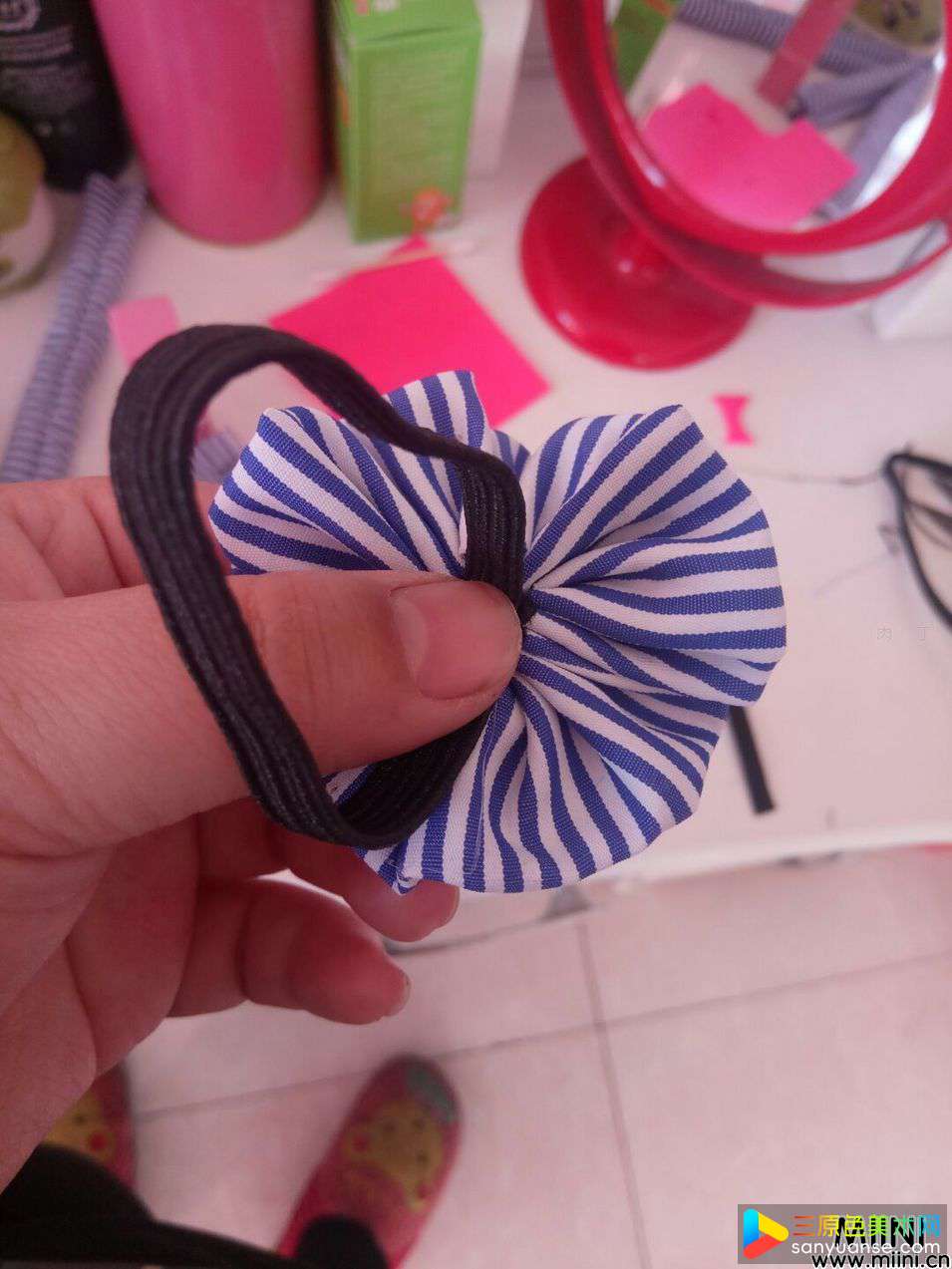 简单实用的布艺发绳图解教程