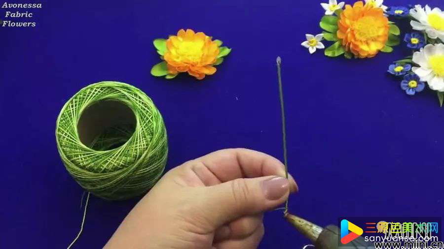 丝带夏季花夹的详细制作步骤图