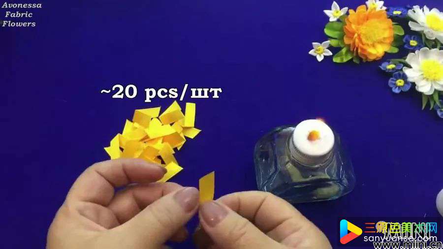 丝带夏季花夹的详细制作步骤图