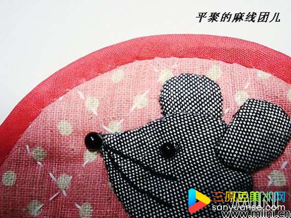 平聚手作贴布圆形小钱包步骤图解