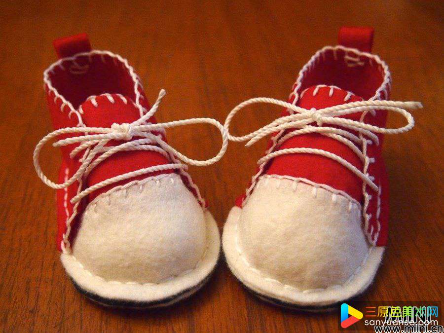 婴儿DIY不织布迷你帆布鞋